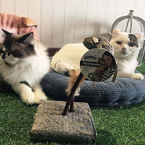 Kooba Mouse Feather - Juguete Interactivo Para Gatos