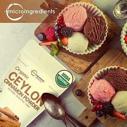 Suplemento canela orgánico de Ceilán, 1 libra (454 gramos)