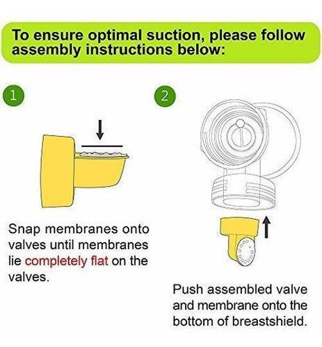 Membranas y válvulas compatibles con los extractores