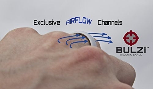 Bulzi - Anillo De Boda De Silicona De Ajuste Cómodo