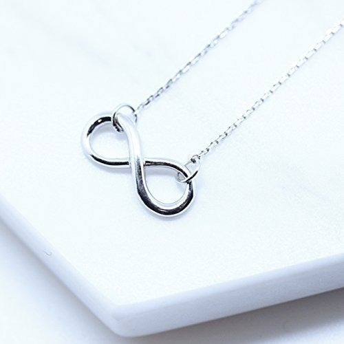 Spoil Cupid Collar De Cadena Infinito Clásico Plateado 925