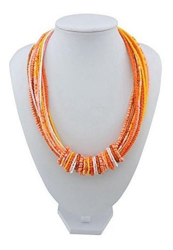 Collar De Gargantilla Con Cuentas