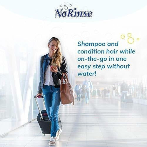 champú y condición del cabello sin agua o enjuague