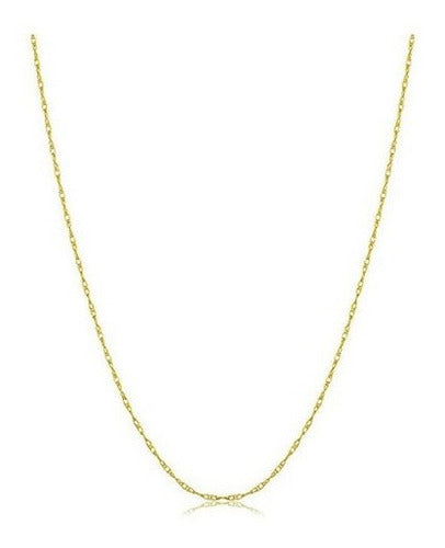Collar Kooljewelry Solid 14k Con Cadena De Cuerda Fina De