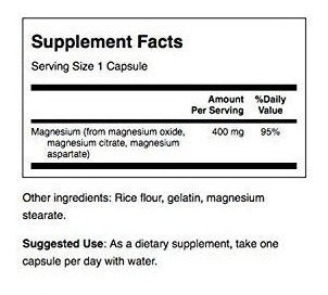 Swanson Triple Magnesium Complex Absorption Support Bone And