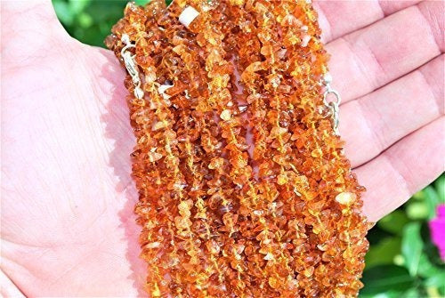 Charged 18 Collar De Cristal De Cuarzo Premium Citrine