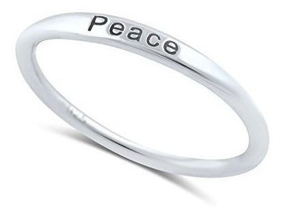 Anillo De Plata De Ley Fina Apilable Stackable - Talla 6