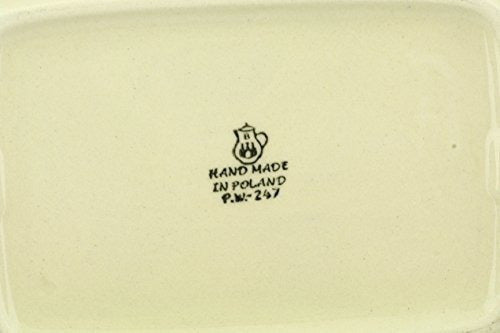 Bandeja de Cerámica Polaca Rectangular De 10