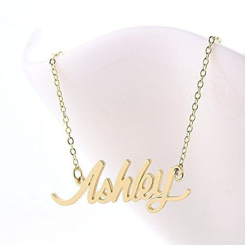 Collar De Nombre De Carrie Chapado En Oro