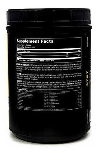 100% Aminos De Res, 400 Tabletas