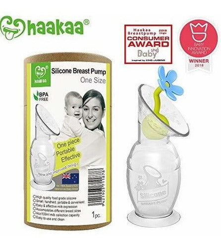 Extractor De Leche De Silicona Haakaa Con Base De Succión