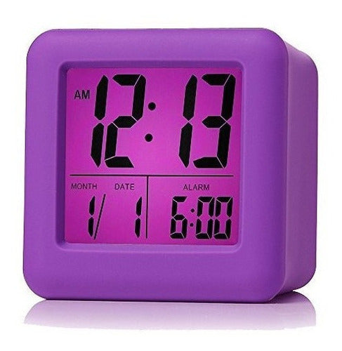 Reloj de viaje con repetición y luz nocturna púrpura