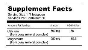 Suplemento Polvo De Calcio Coralino