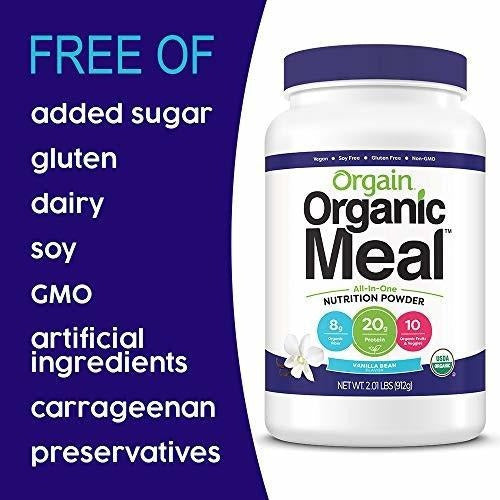 Polvo Orgánico De Reemplazo De Comidas A Base De Plantas