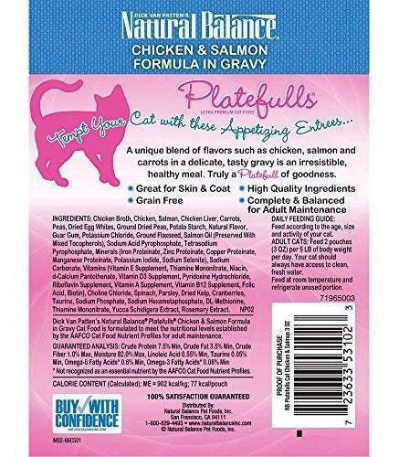 Equilibrio Platos Naturales Grano Comida Para Gatos, Pollo