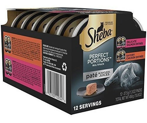 Sheba Perfect Portions Multipack De Pollo Y Salmón Entrée