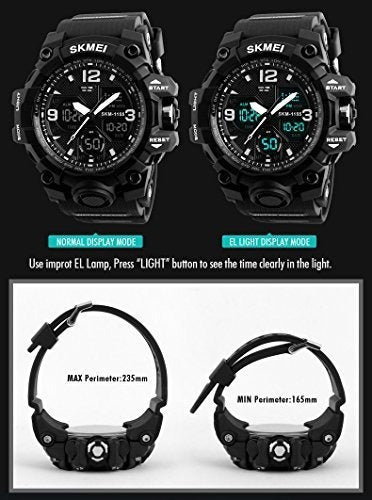 Reloj Analógico Digital A Prueba De Agua Para Hombres