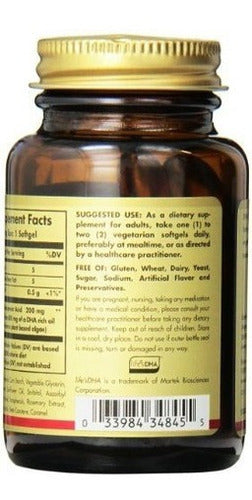 Suplemento De Dha Vegetariano Solgar Omega-3