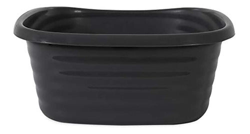 Caja de arena para gatos, tamaño grande, color gris oscuro