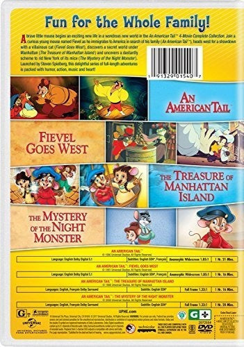 An American Tail colección completa de 4 películas