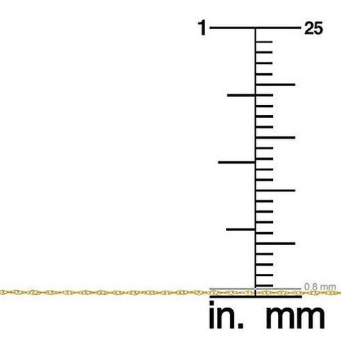 Collar Kooljewelry Solid 14k Con Cadena De Cuerda Fina De