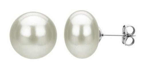 Collar De Cadena De Perlas Cultivadas De Agua Dulce Blanca