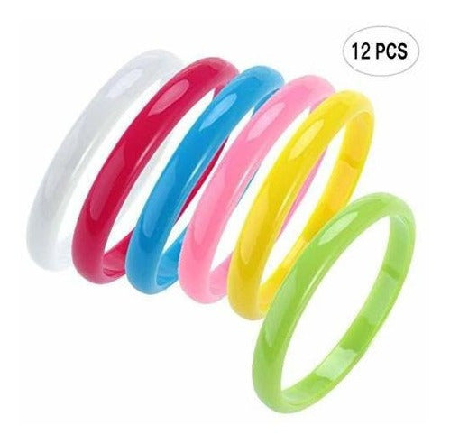 Pulseras De Brazalete De Plástico Candy Color