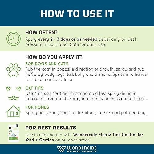 Wondercide Spray Natural Para Pulgas, Garrapatas Y Mosquitos
