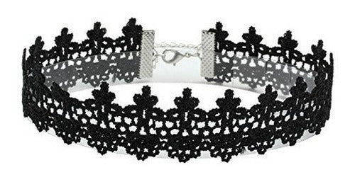 Eigso 8pcs Tatuaje gótico Encaje Gargantilla Collares Set