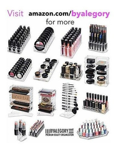 Organizador de maquillaje acrílico escalonado