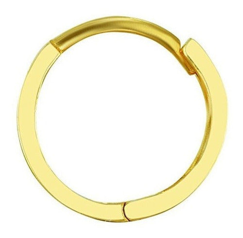 Pendientes De 14 Mm De Oro Amarillo De 14 K