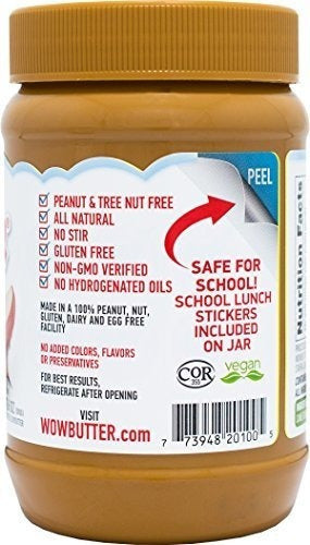 Tarro Cremoso Libre De 1 1lb Del Cacahuete Natural