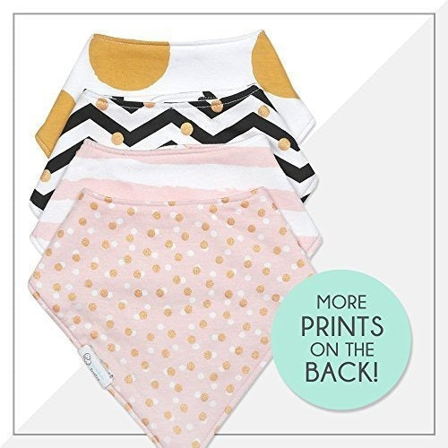 Bandana Baberos Bebé Algodón Reversible e Impermeable