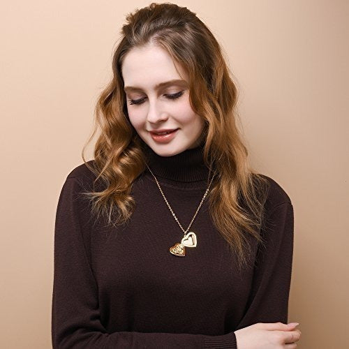 Collar chapado en oro de 18 quilates, con imagen personaliza