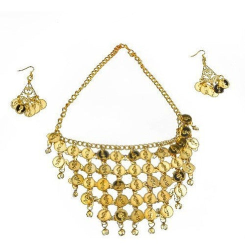 joyas de danza del vientre collar y aretes