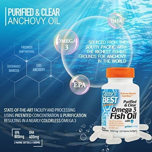Doctor's Best - Aceite De Pescado Omega 3 Purificado
