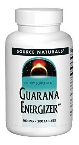 Energizante De Guarana De Source Naturals Aumenta El Vigor