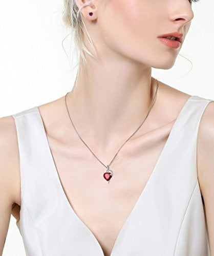 Conjunto de Collar y Pendientes de plata para mujer