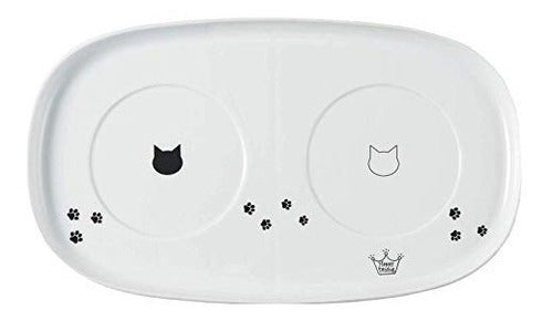 Bandeja Comedor doble para gatos