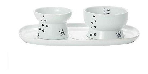 Bandeja Comedor doble para gatos