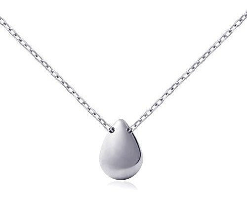 Fonsalette Llanura Colgante Collar De Plata Esterlina