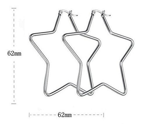 Pendientes De Aro En Forma De Estrella