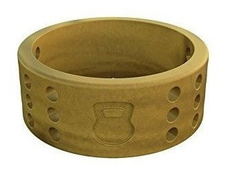 Anillo De Silicona Perforada Dorada Qalo Para Hombre