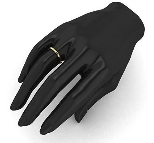 Unisex 14k Oro Amarillo 2mm Light Court Forma Ajuste