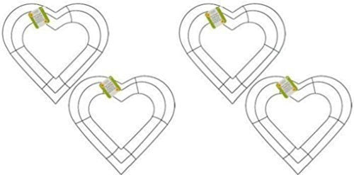 Marcos de corona de metal en forma de corazón para bodas