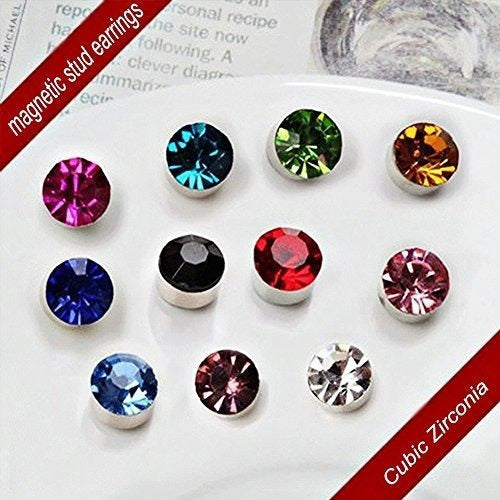 Spiritlele Juego De Aretes De Cristal De 12 Pares De Colores