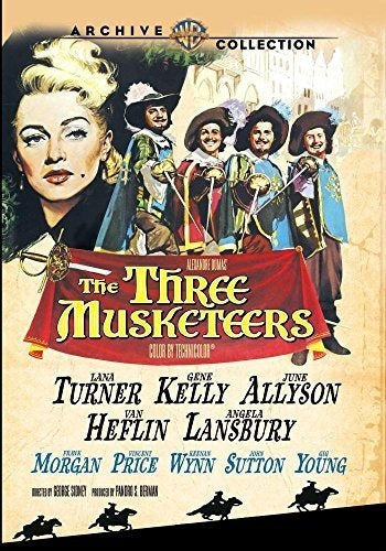 pelicula en DVD de Los Tres Mosqueteros 1948