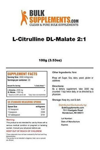alimento de L citrulina Dl malato 2 1
