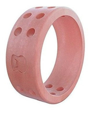 Anillo De Silicona Perforada Misty Rose Para Mujer, Talla