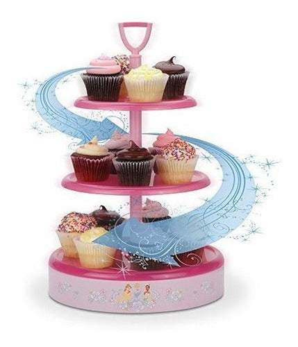 Bandeja De Postre Disney Dp-3 3, Talla Única, Rosa